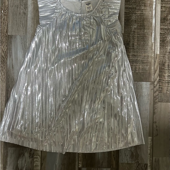 OshKosh B'gosh Metallic Silver Dress 3t - Picture 1 of 3